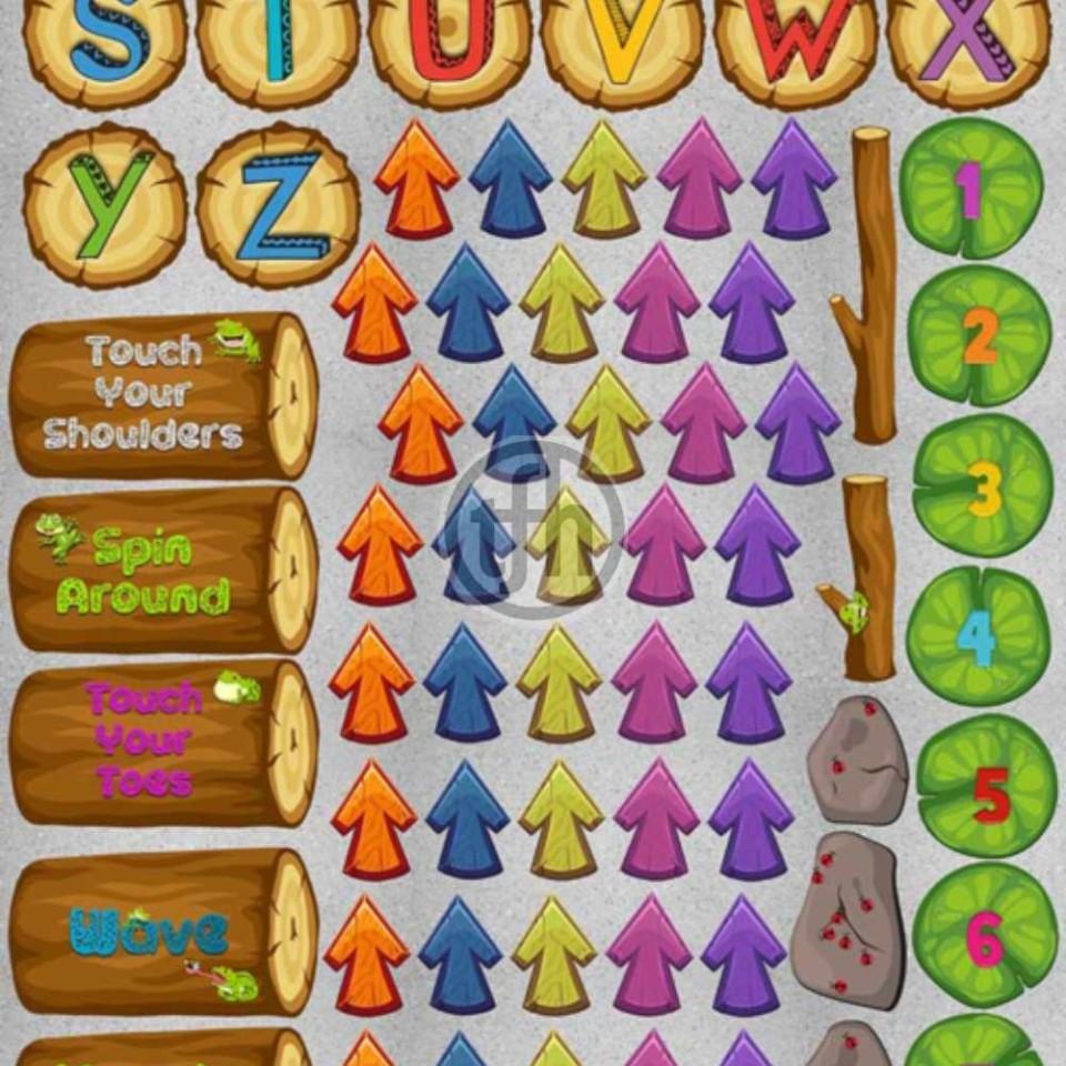 Sensory Sticker Path - Nature Adventure Hop