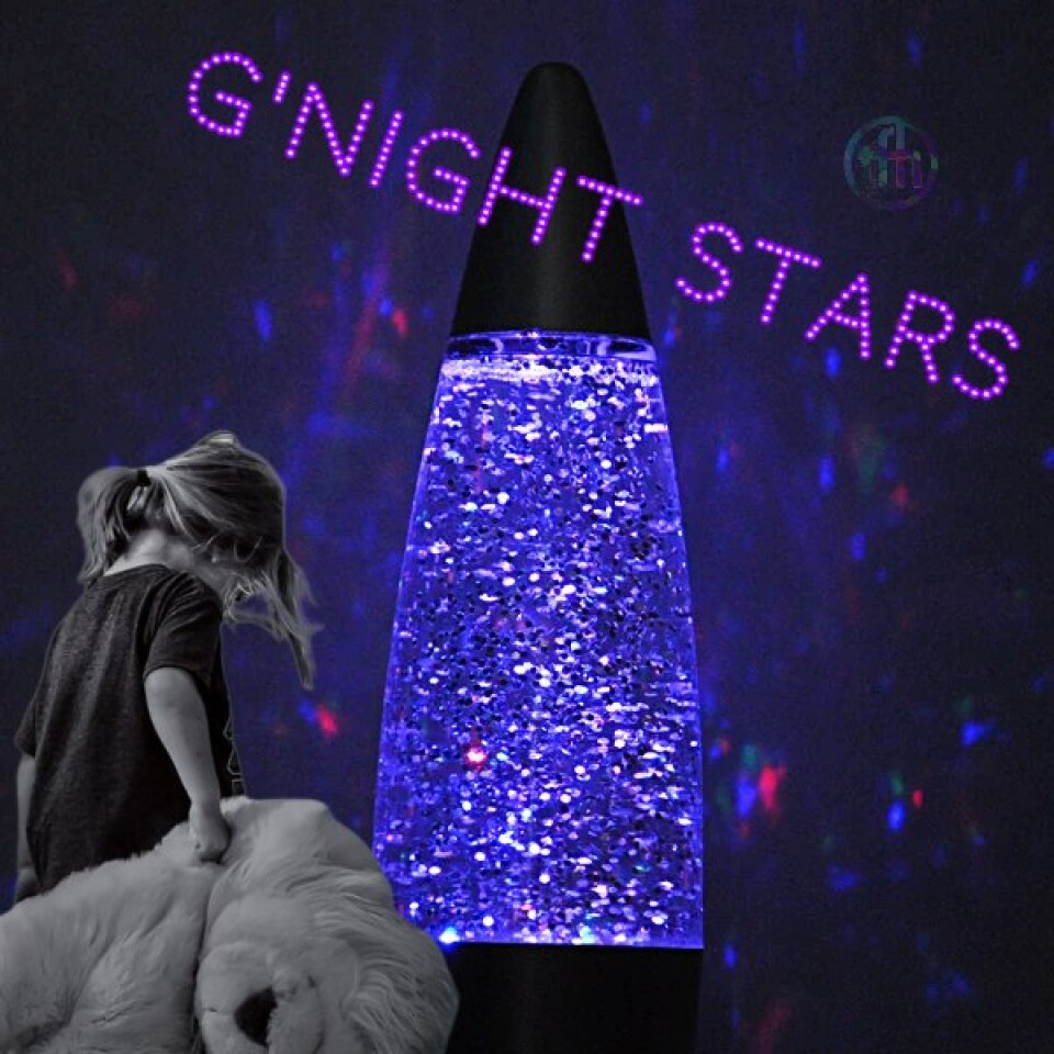 Colour Changing Glitter Rocket Lamp