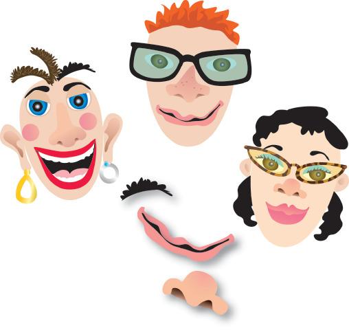 Wonderboard Magnet Set: Make a Face