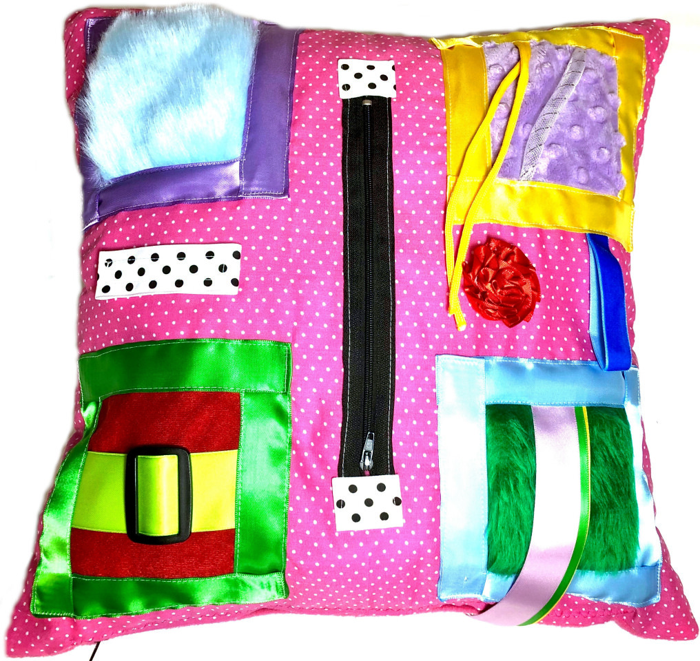 Sensory Tactile Pillow In Pink