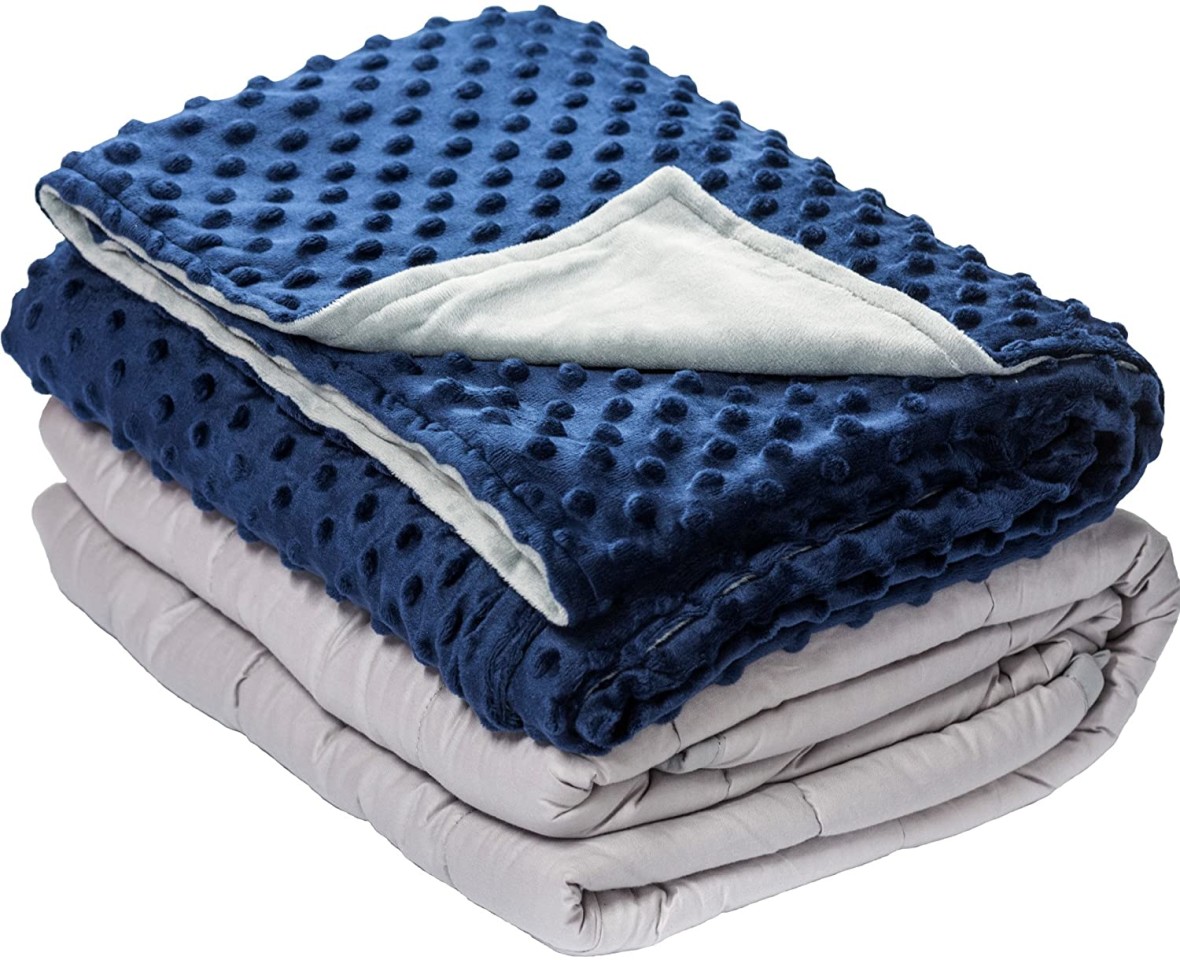 Weighted Blanket and Minky Dot Cover