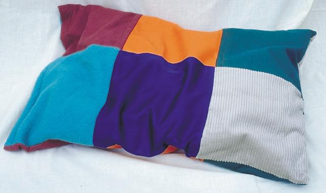 Weighted Tactile Pillow with 6 different Coloured Materials