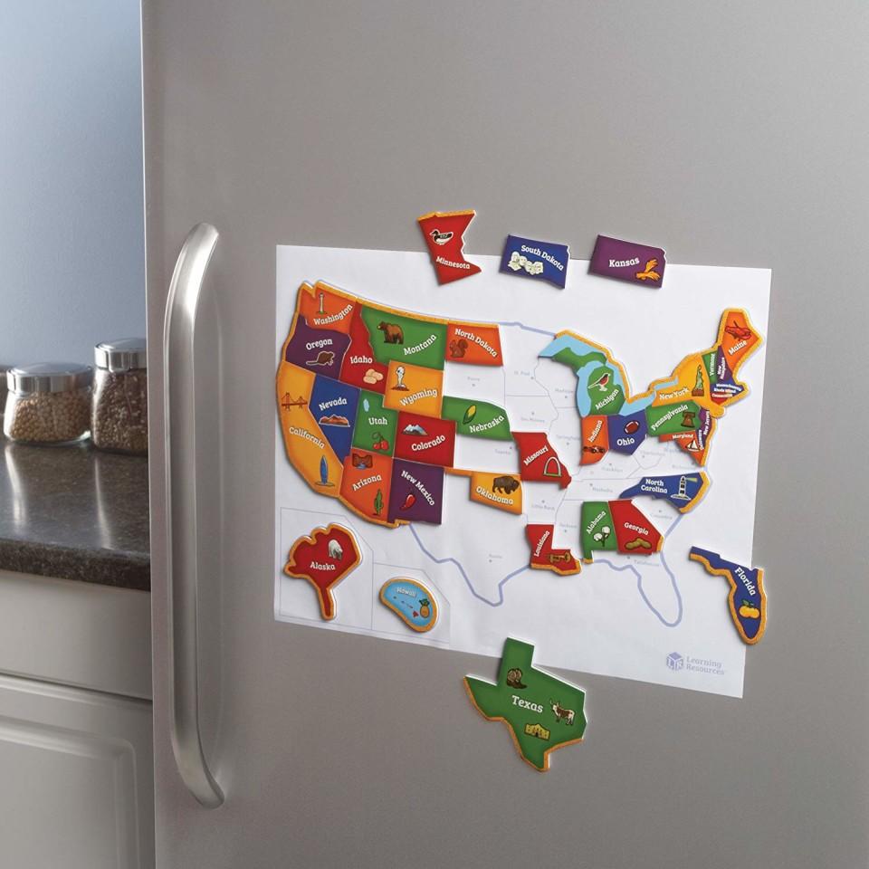 Magnetic U.S. Map Puzzle