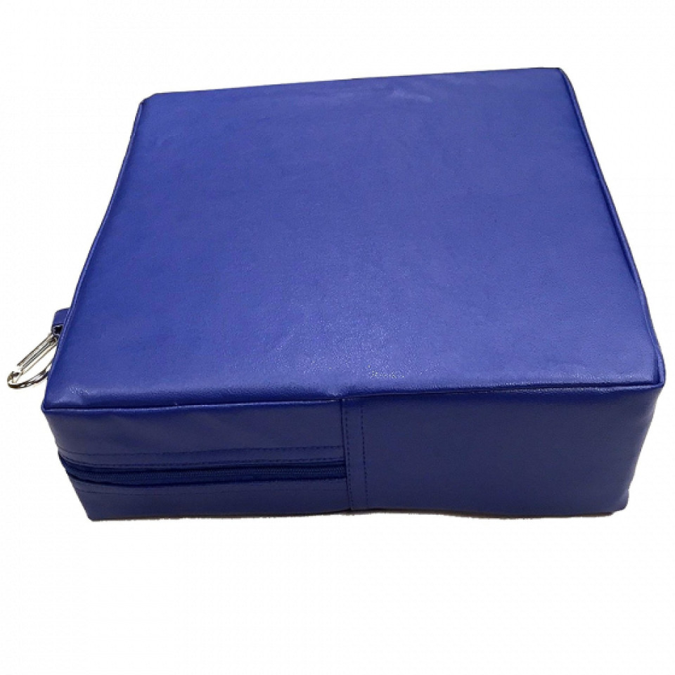 Blue Square - Vinyl Pillow