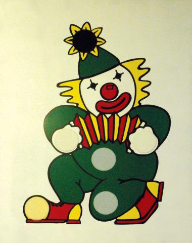 Clown Bean bag Wooden Frame Target