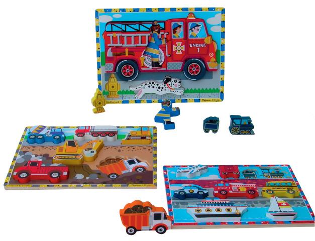 Vehicles Chunky Puzzle Kit (set of 3)