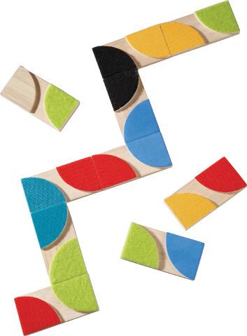 Touch Dominoes Touch Dominoes - 28 Unique Tiles - 7 Materials