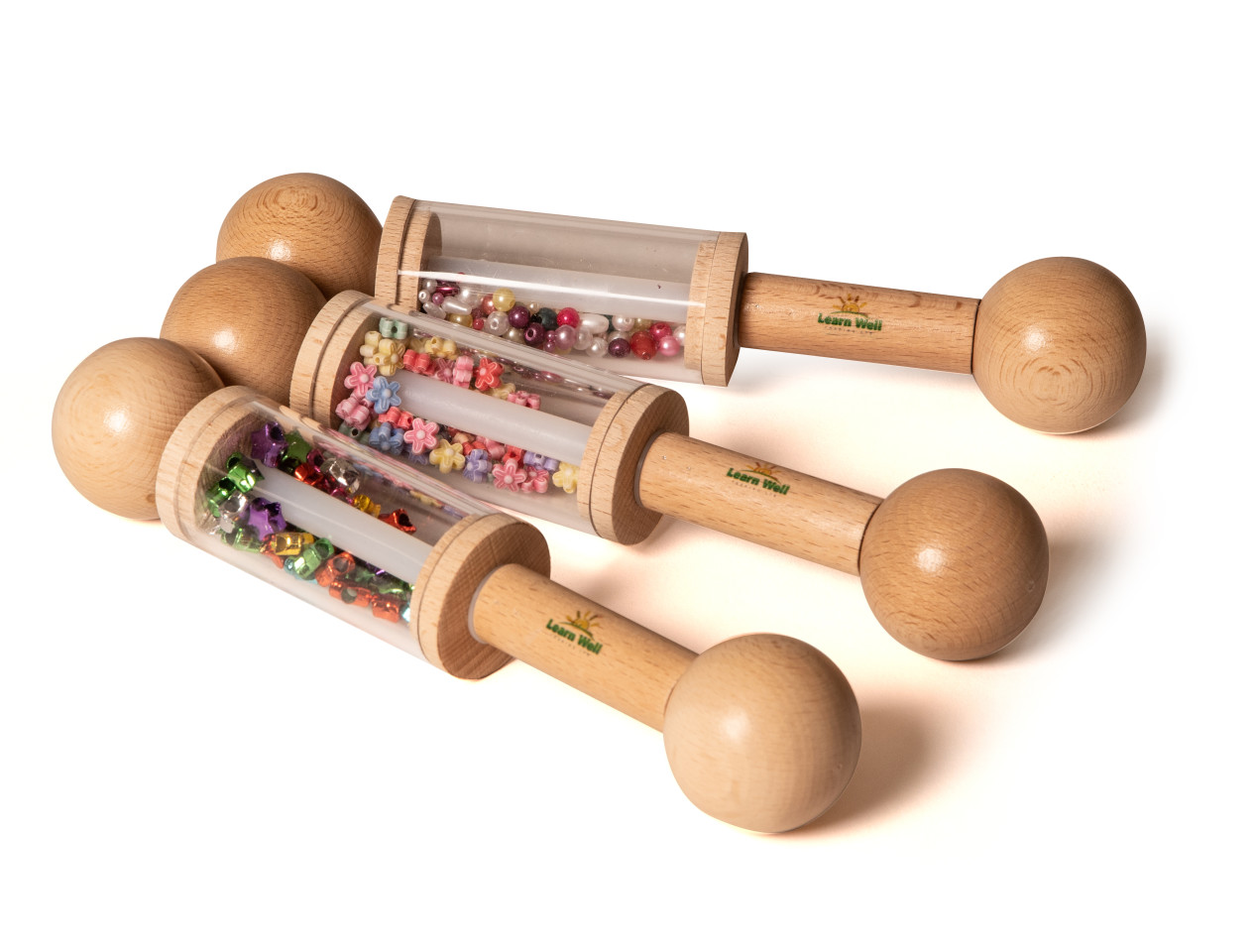 Colour Roller Rattles x3