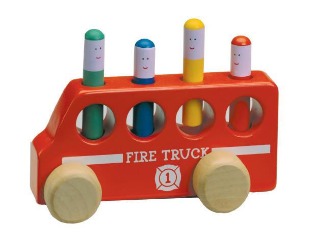 Pop Up Fire Truck - Variable Force Sensory Toy