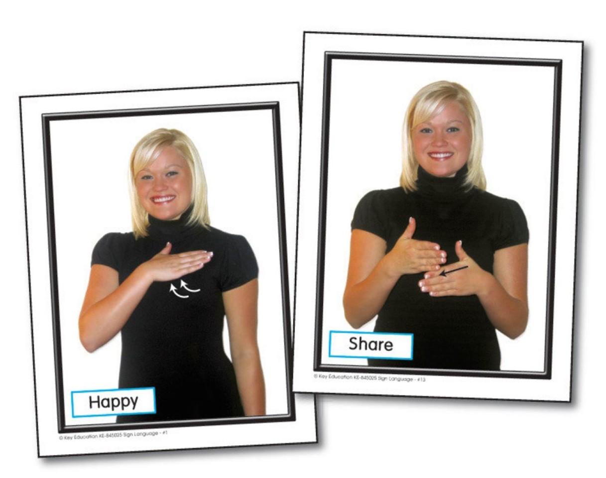 Sign Language Learning Cards