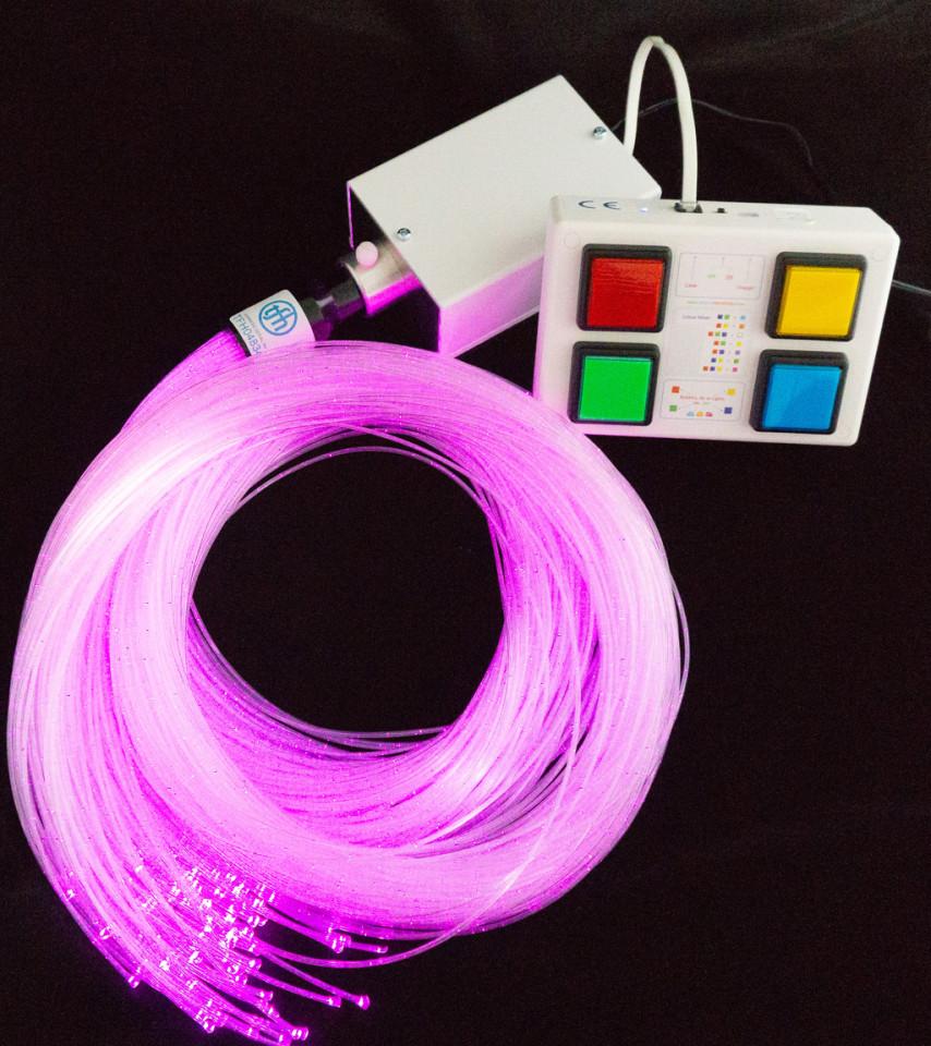 Interactive Fiber Optic Spray