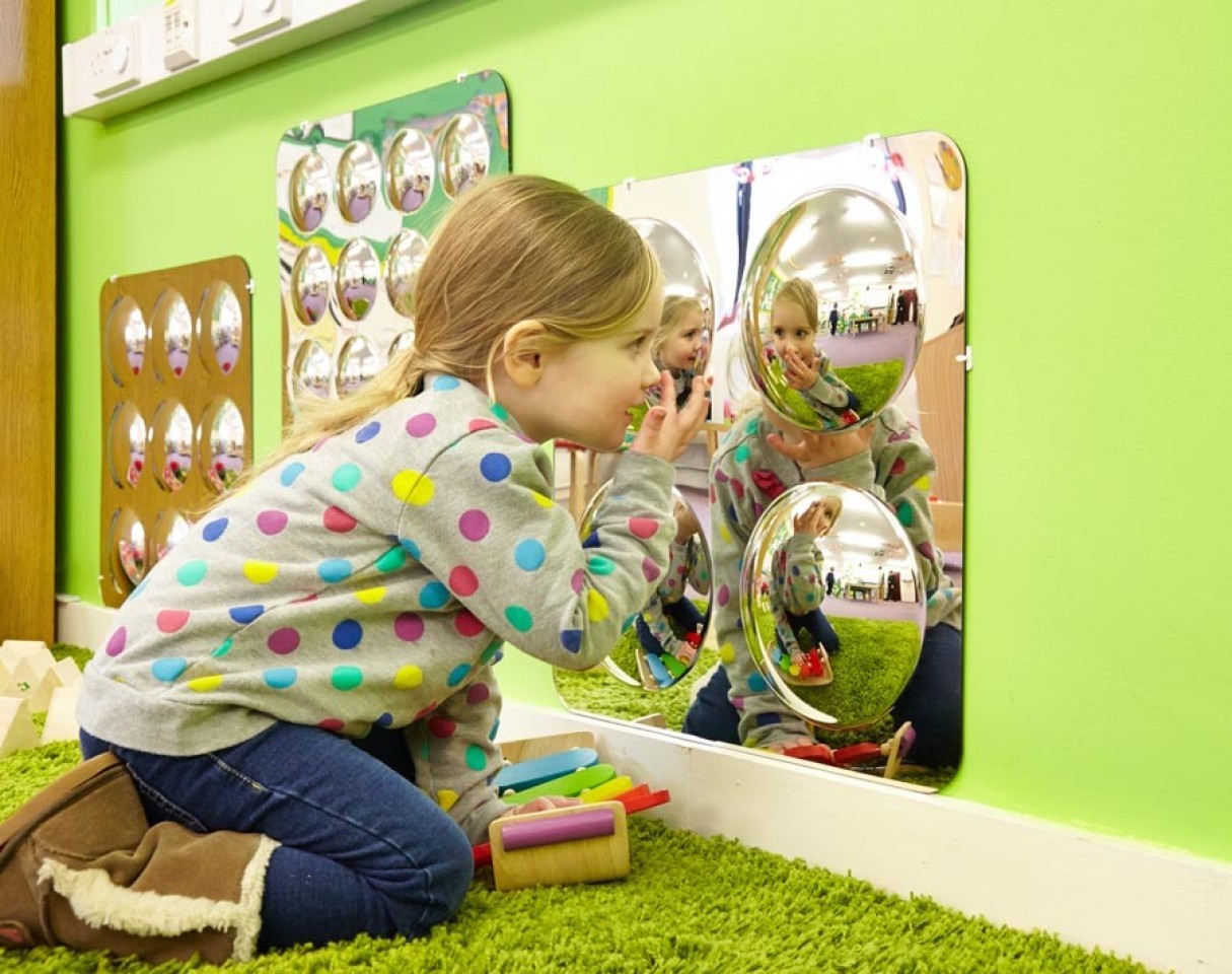 Large 4-Dome Mirror