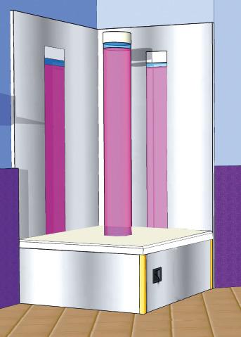 Bubble Column Podium For Sensory Rooms