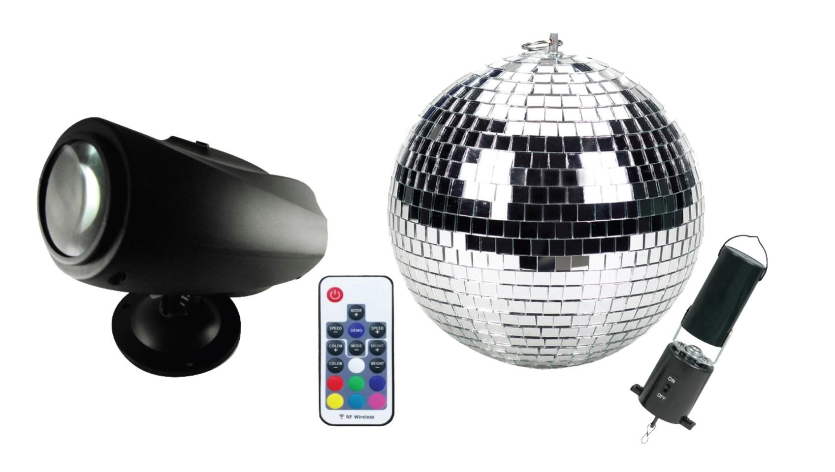 Mini Mirror Ball Set - Moving Sensory Light