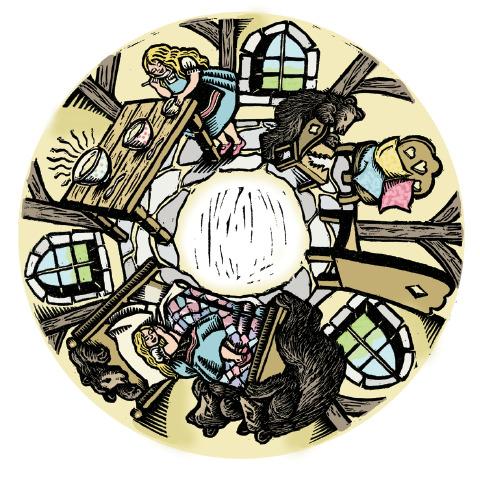 6 Inch Projector Wheel - Goldilocks Scene