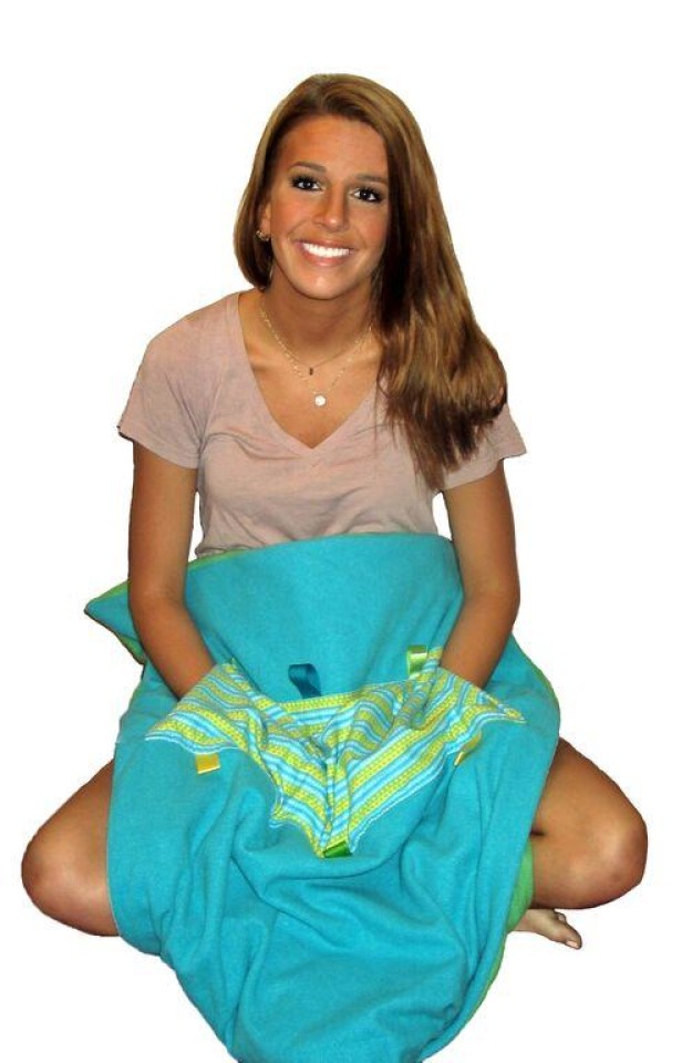 Soft Touch Weighted Blanket-Small Blue/Green- Style: Without Pocket