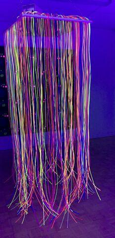 Fibre Optic, UV Waterfall, Ceiling Suspended