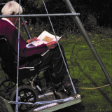 Wheelchair Platform Swing with Frame Wheelchair Platform Swing with Frame