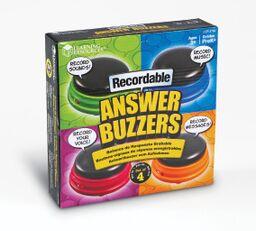Recordable Answer Buzzers - Set of 4 Recordable Answer Buzzers - Set of 4