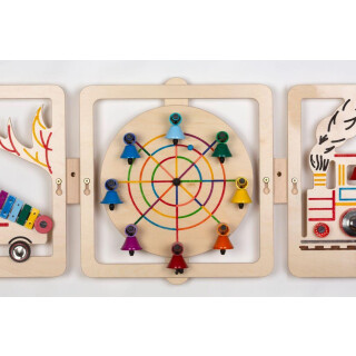Musical Rotating Bells Wall Panel