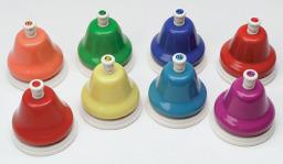 Sensory Kidsplay Deskbell Set, 8 Colourful Bells