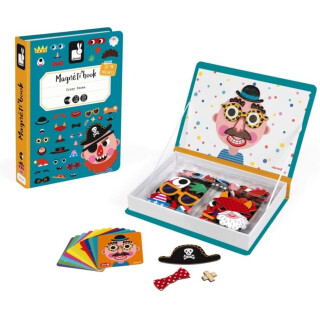 Boy's Crazy Face Magnetic Book