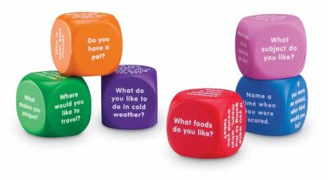 Colorful Conversation Cubes