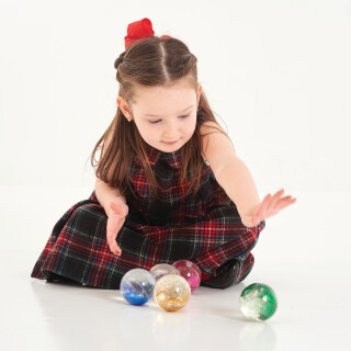 Rainbow Glitter Balls