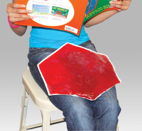 Weighted Hexagon Lap Pad - Red