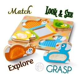 Touch and Feel Puzzle - Peek-a-Boo Pets