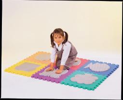 Sensory Tactile Mat With 6 Textured Pieces