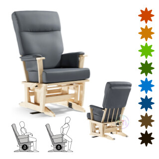 Wooden Frame Gliding Chair - Louis Arc