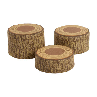 SoftZone Tree Stump Stool Set 3-Piece - Drop Ship - Free Shipping