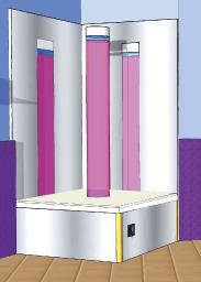 Bubble Column Podium Seat Base