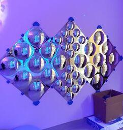 Mirror, Extra Large Diamonds, Bubble Wall
