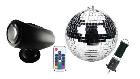 Mini Mirror Ball Set - Moving Sensory Light
