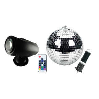 Mini Mirror Ball Set - Moving Sensory Light