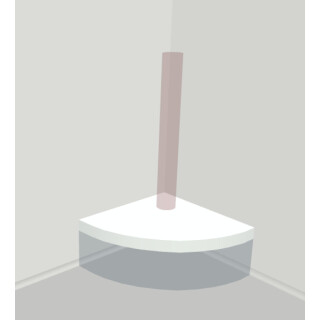 Round Corner Tube Podium