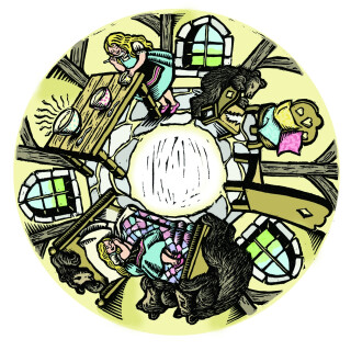 6 Inch Projector Wheel - Goldilocks Scene