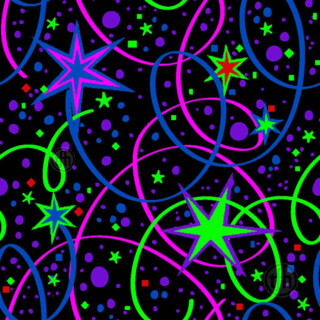 Ribbons & Stars UV Carpet