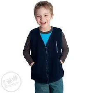Weighted, Fleece Zippered Vest Options