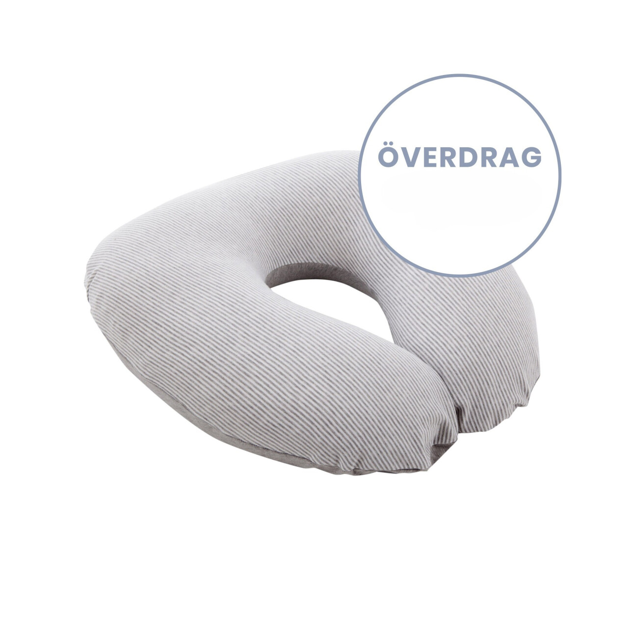 Extra överdrag - Liten positionskudde - Randig Grå