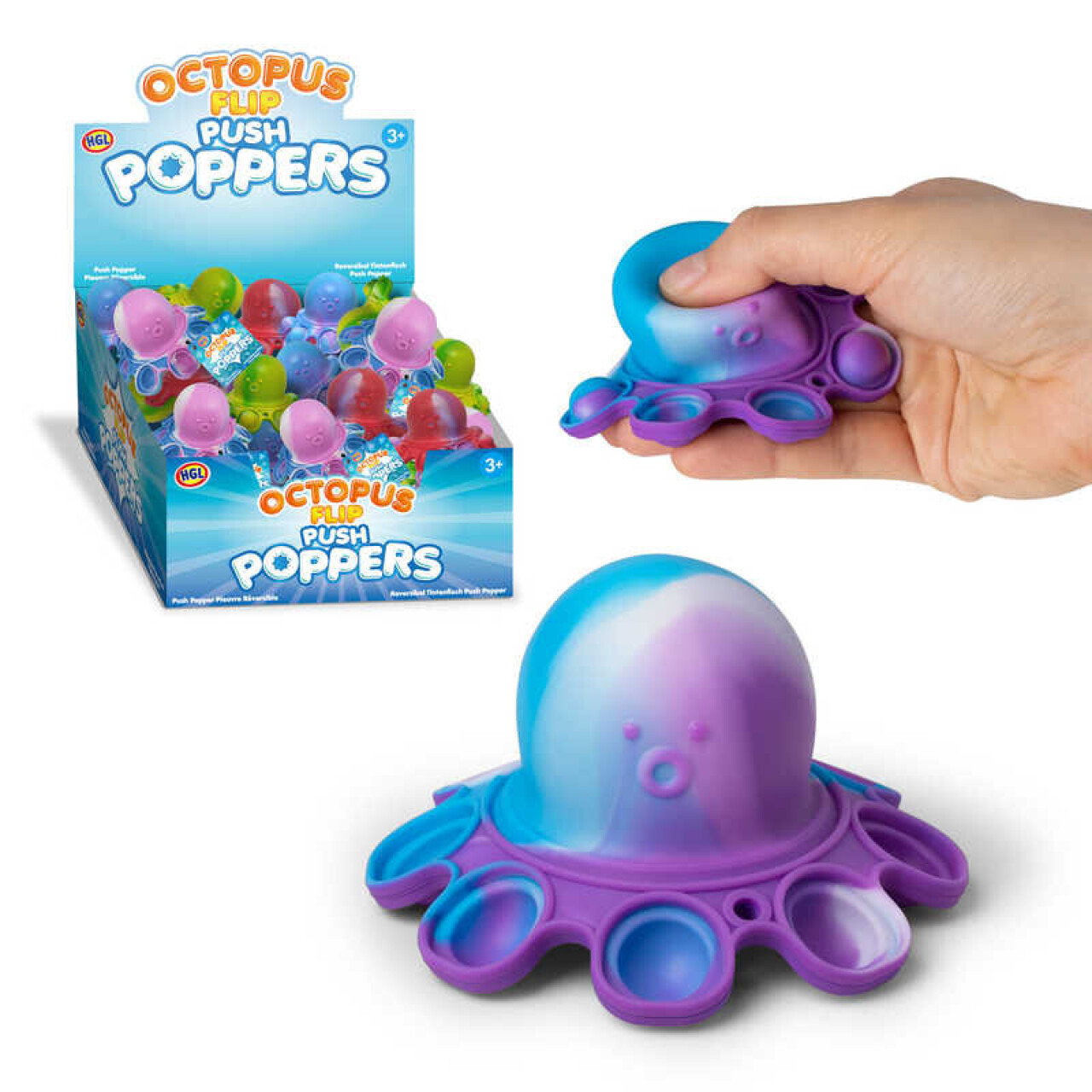 Push Popper Bläckfisk