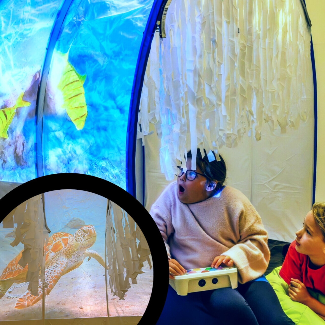 Whisper Wash White Sensory Tunnel