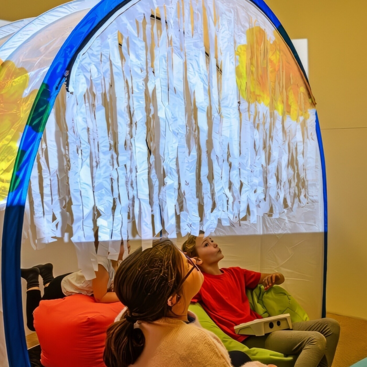 Whisper Wash White Sensory Tunnel