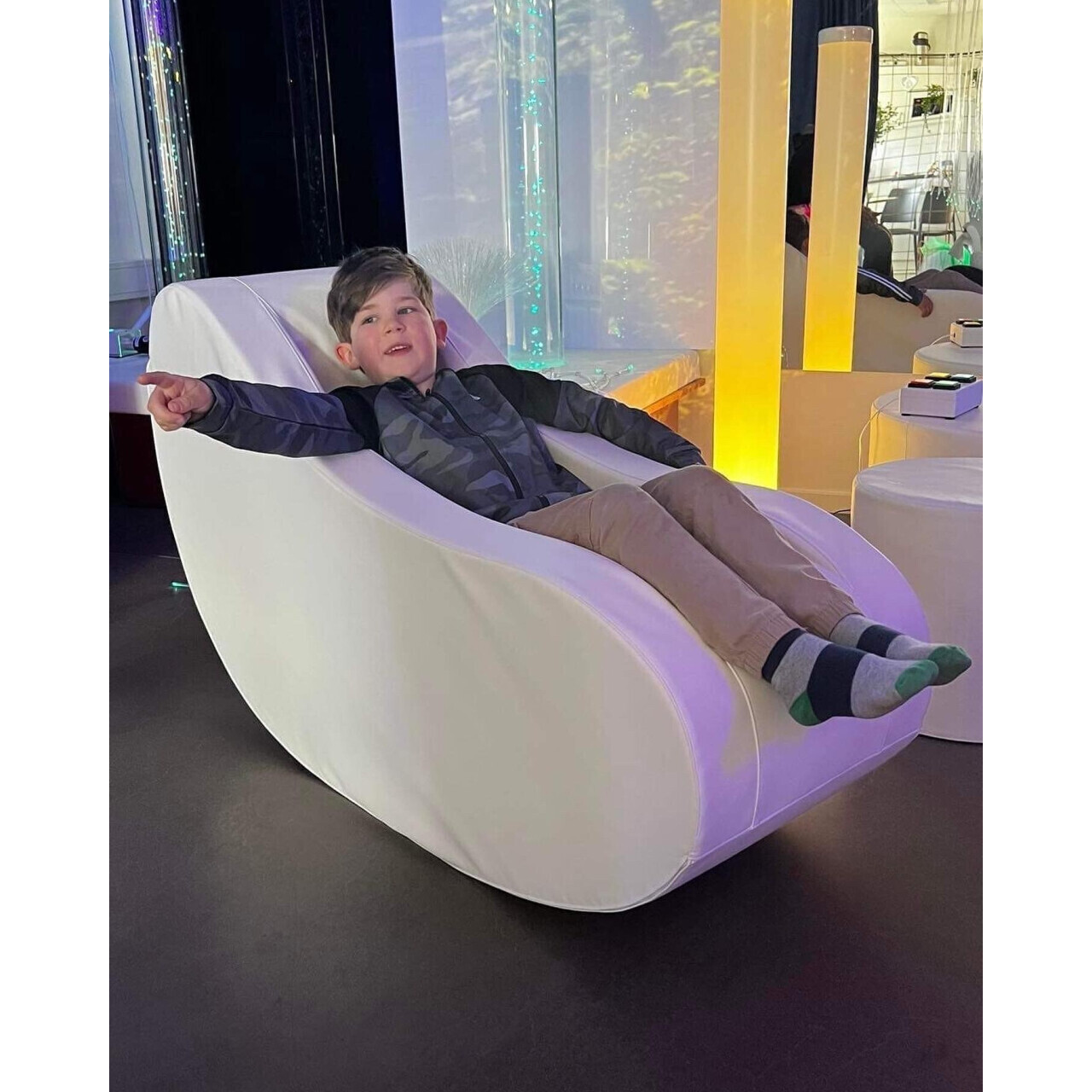Junior Rocker Gungstol Grå
