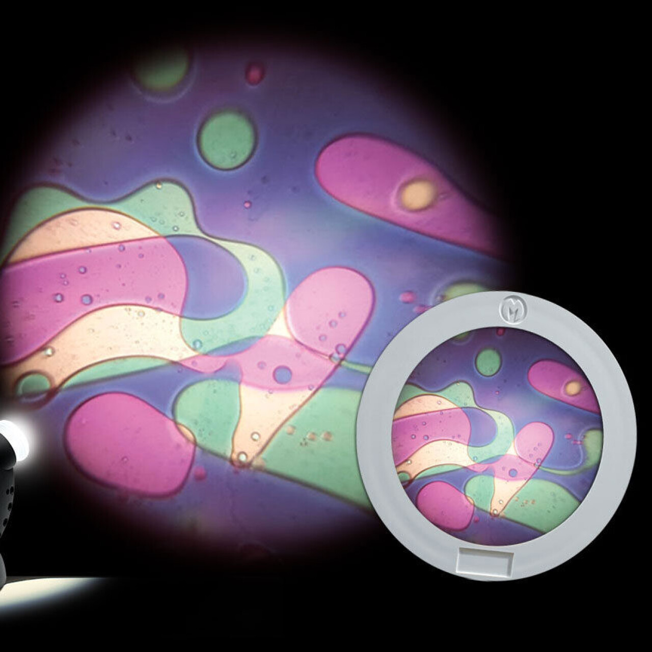 Vätskehjul Spaceprojektor - Violett/Grön