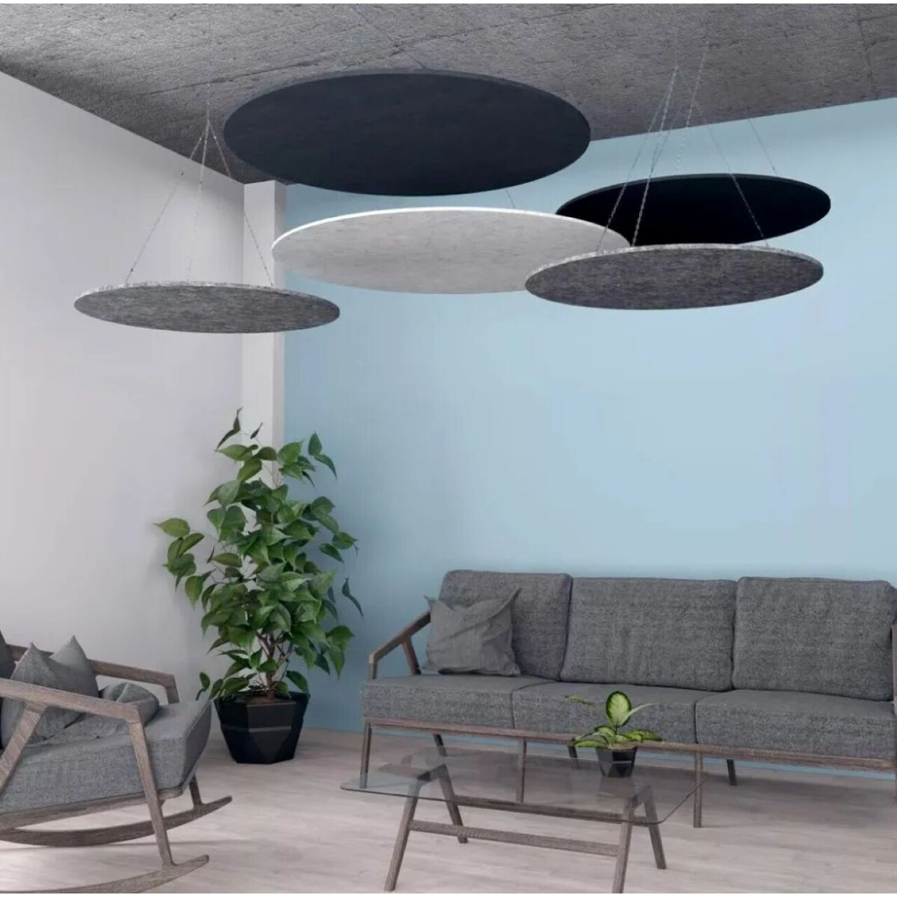 Round Suspended Acoustic Ceiling Panels
