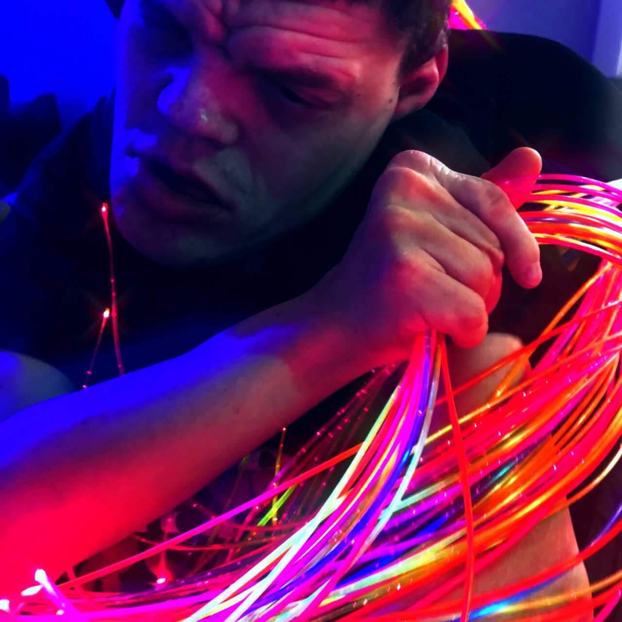 Ultra Violet Fibre Optic, 200 tails