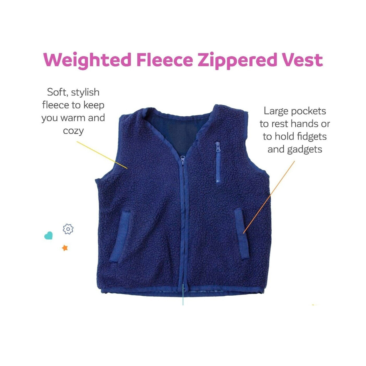 Weighted Zipper Vest:- Size: Extra Large